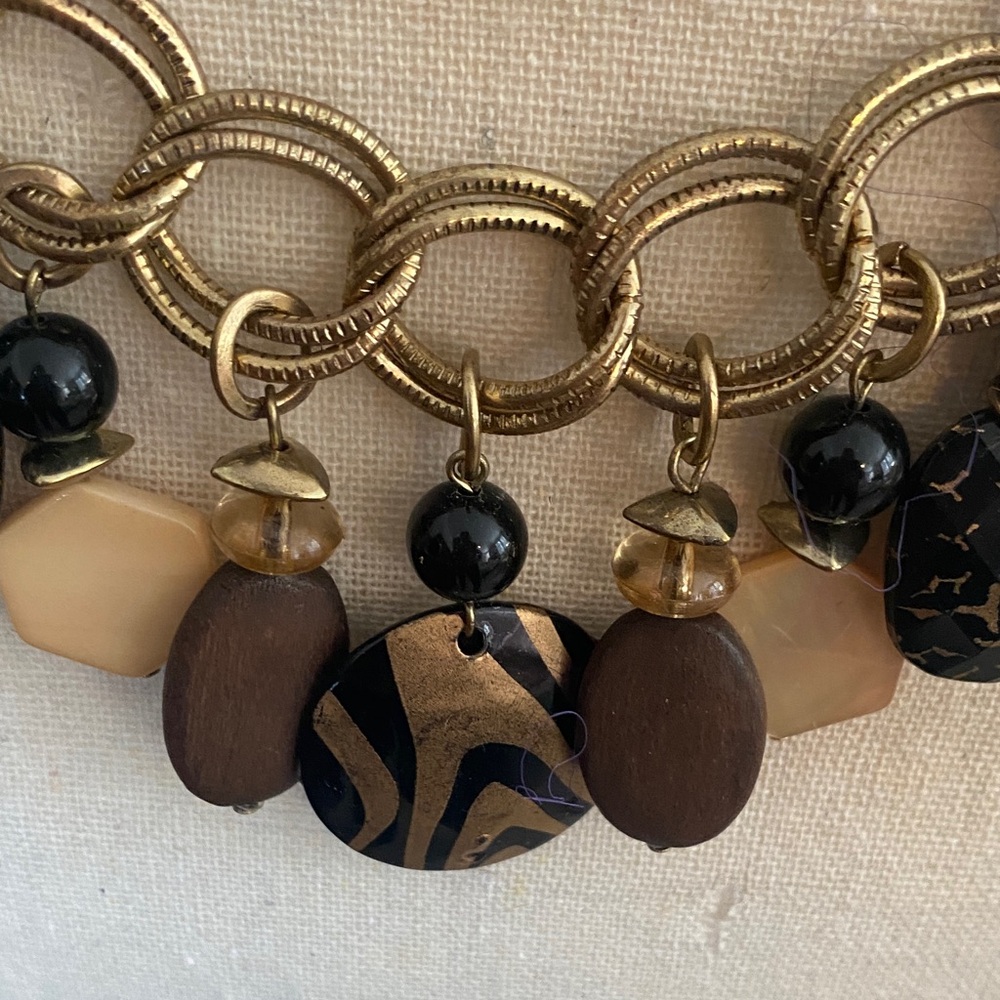 Ruby Rd. Gold And Black Statement Adjustable Neck… - image 2